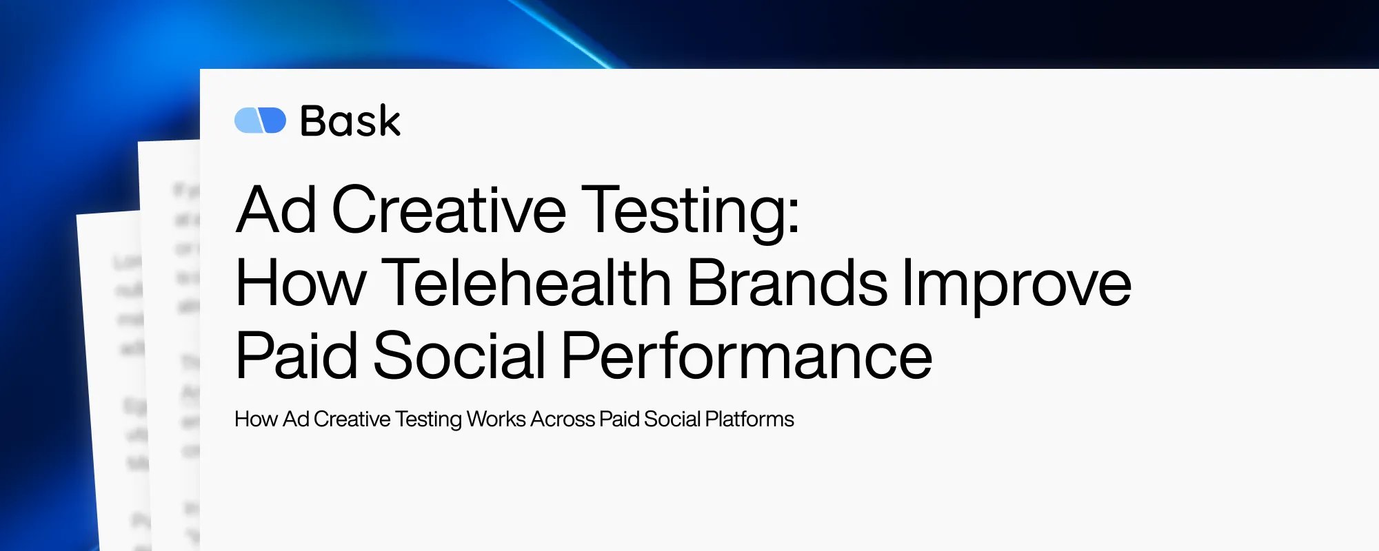 Cover image for Ad Creative Testing: How Telehealth Brands Improve Paid Social Performance