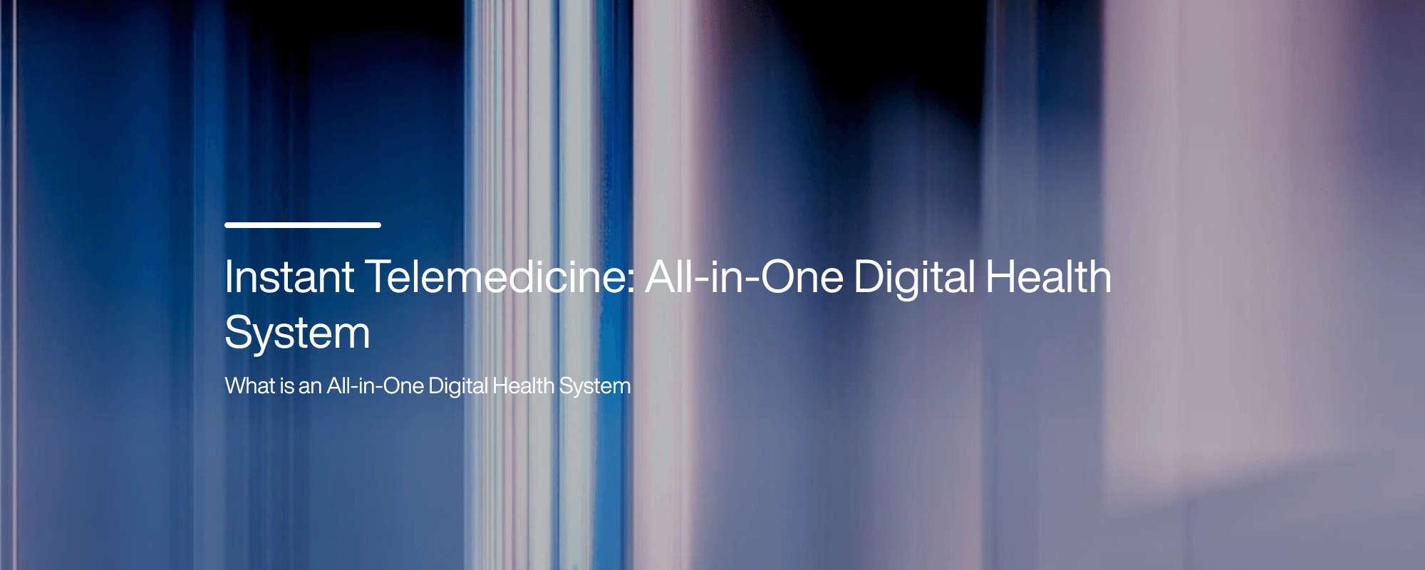 Cover image for Instant Telemedicine: All-in-One Digital Health System