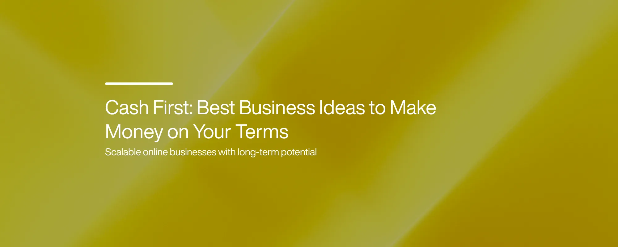 Cover image for Cash First: Best Business Ideas to Make Money on Your Terms