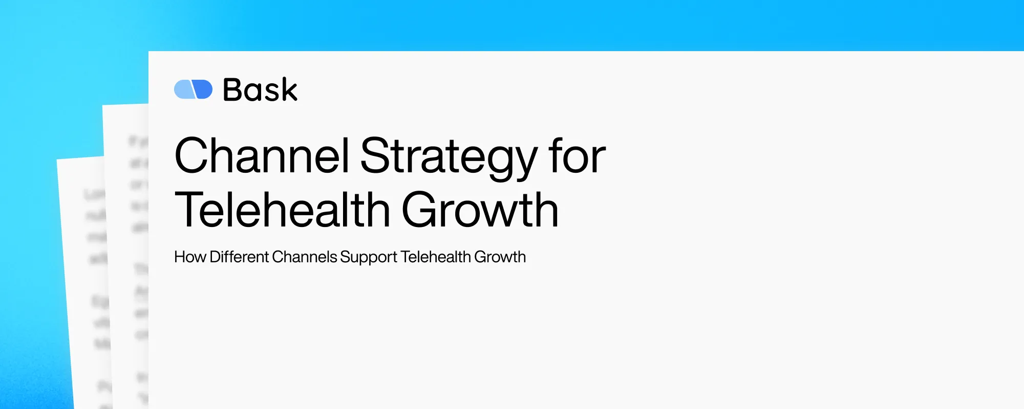 Cover image for Channel Strategy for Telehealth Growth