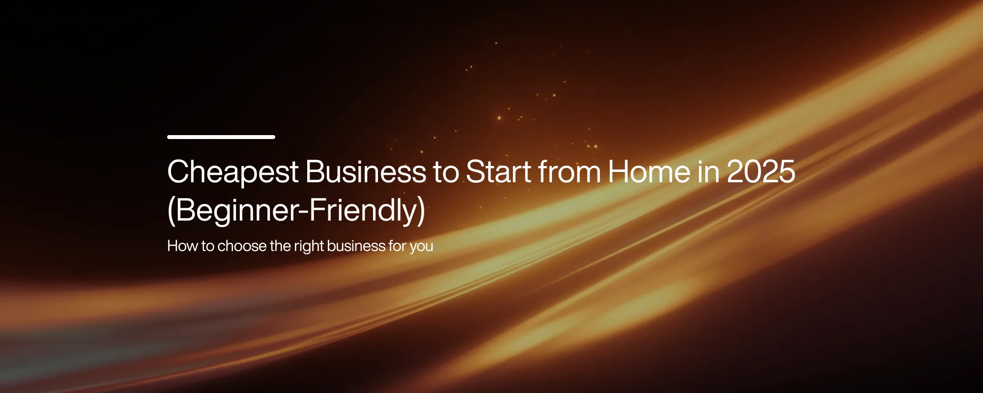 Cover image for Cheapest Business to Start From Home for Beginners