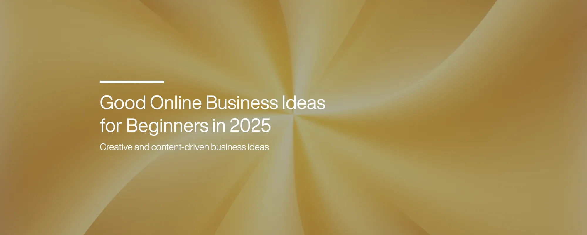 Cover image for Good Online Business Ideas for Beginners in 2025