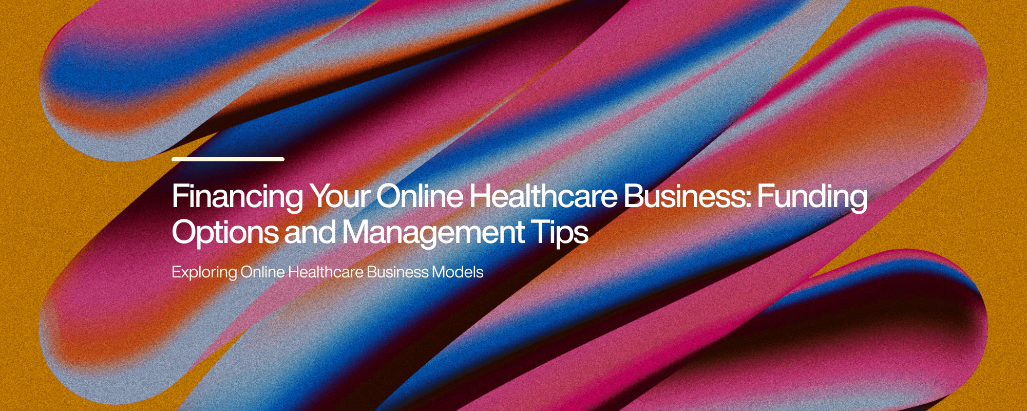 Cover image for Financing Your Online Healthcare Business: Funding Options and Management Tips