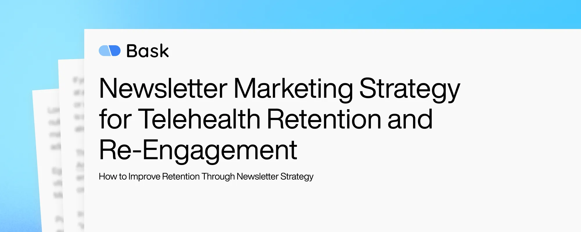 Cover image for Newsletter Marketing Strategy for Telehealth Retention and Re-Engagement