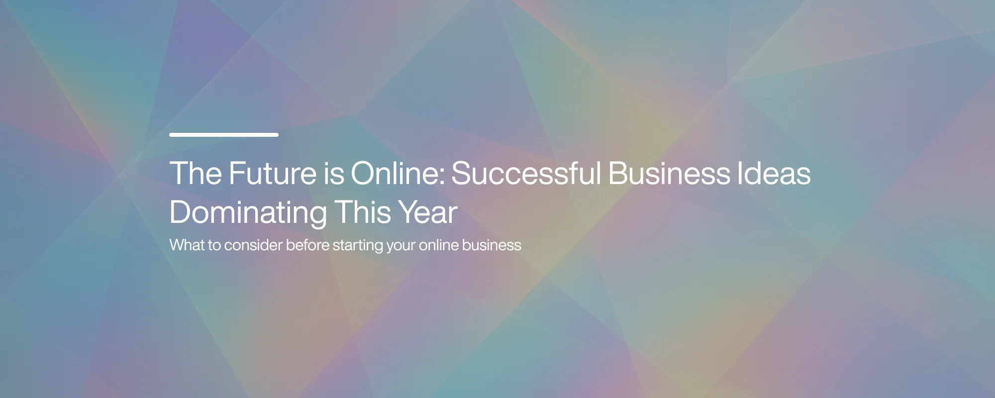 Cover image for The Future is Online: Successful Business Ideas