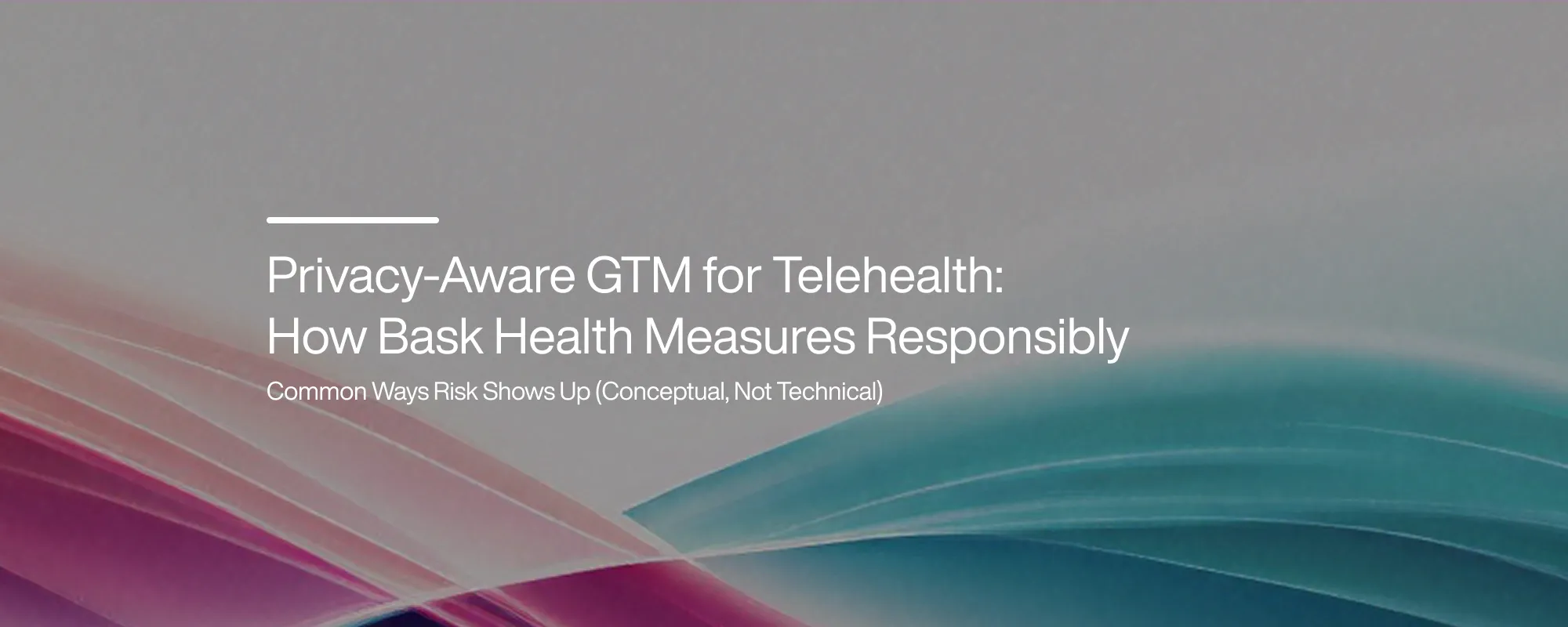 Cover image for Privacy-Aware GTM for Telehealth: How Bask Health Measures Responsibly