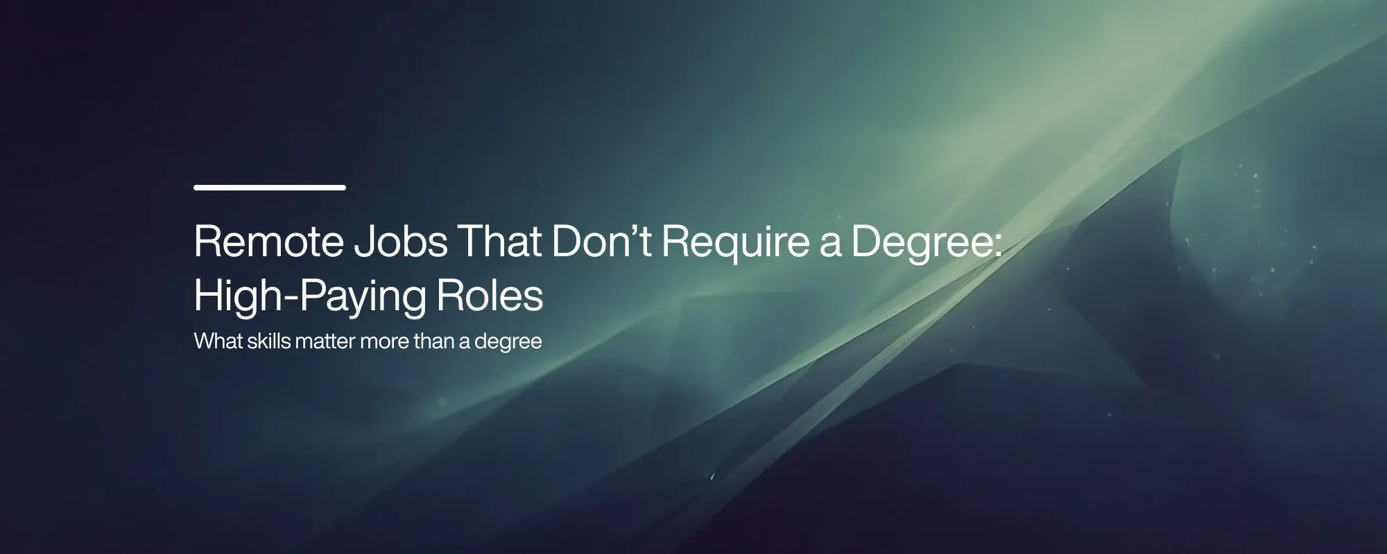 Cover image for High-Paying Remote Jobs That Don’t Require a Degree