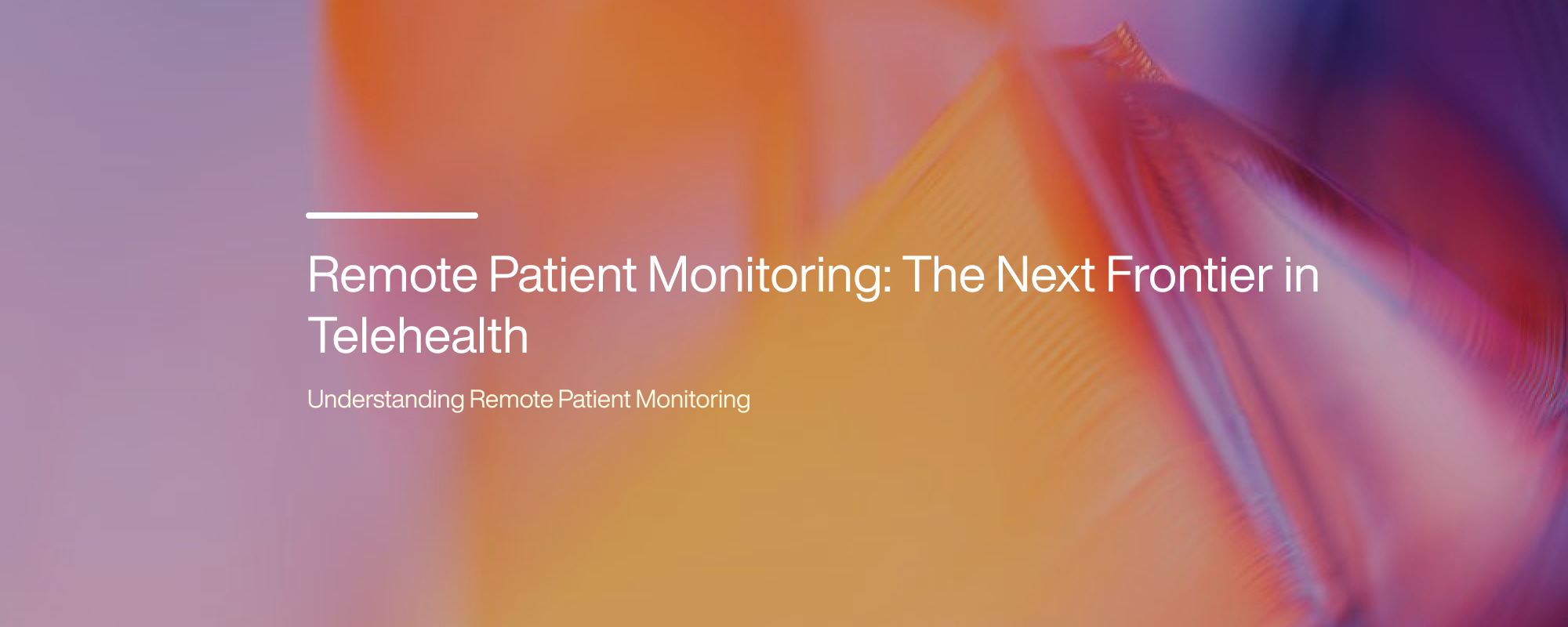 Cover image for Remote Patient Monitoring: The Next Frontier in Telehealth