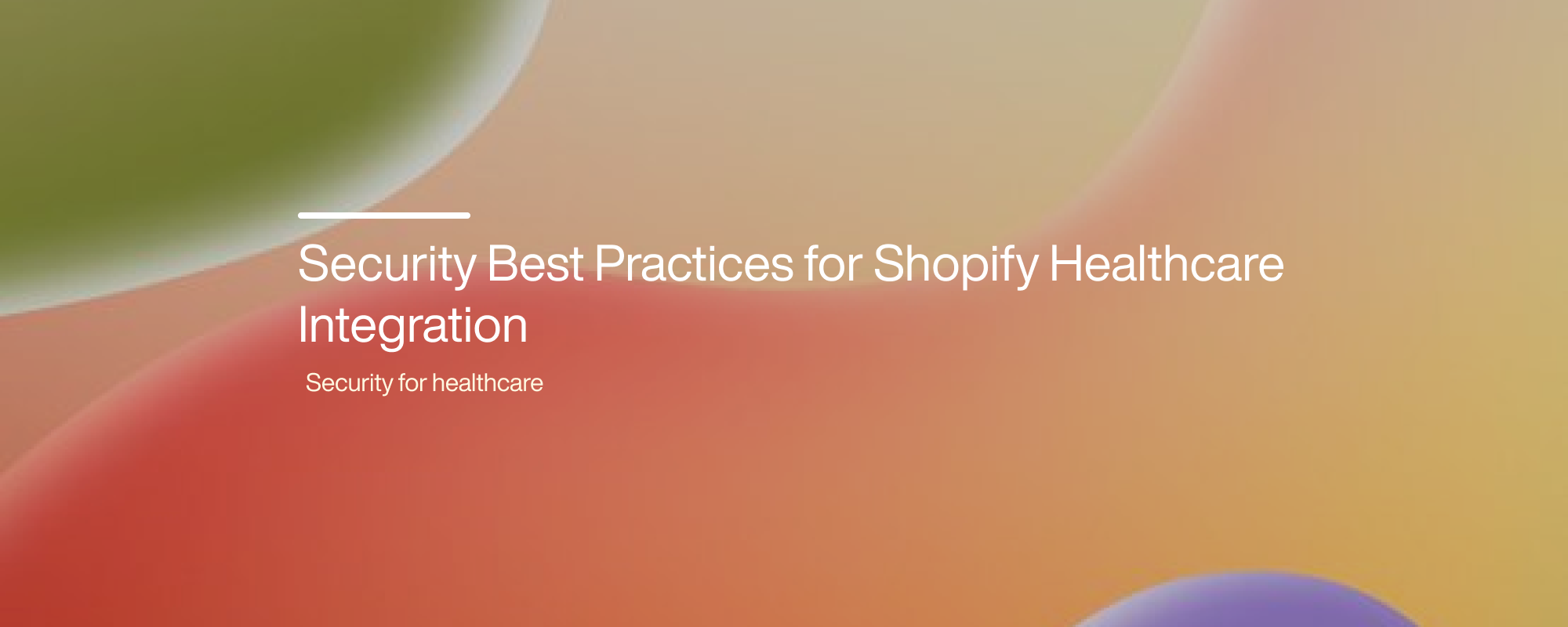 Cover image for Security Best Practices for Shopify Healthcare Integration