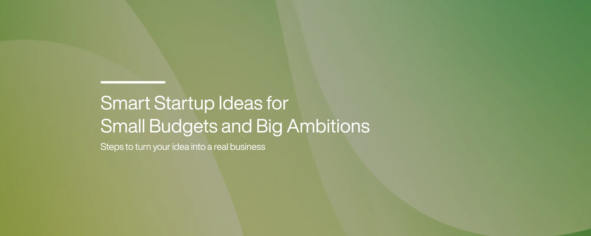 Cover image for Smart Startup Ideas for Small Budgets and Big Ambitions