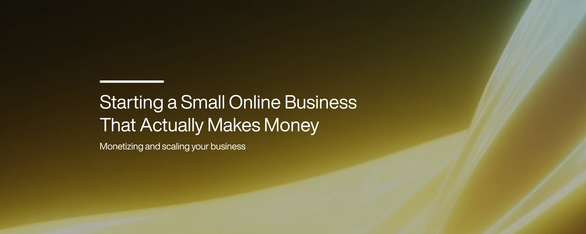 Cover image for Starting a Small Online Business That Actually Makes Money