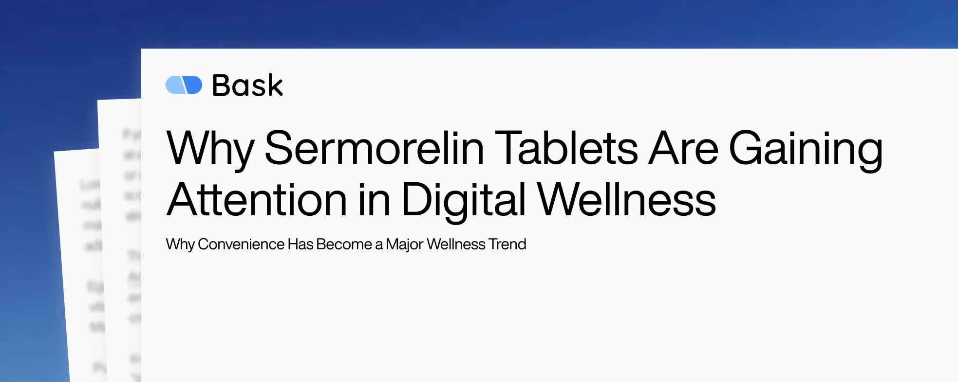 Why Sermorelin Tablets Are Gaining Attention in Digital Wellness Why Sermorelin Tablets Are Gaining Attention in Digital Wellness